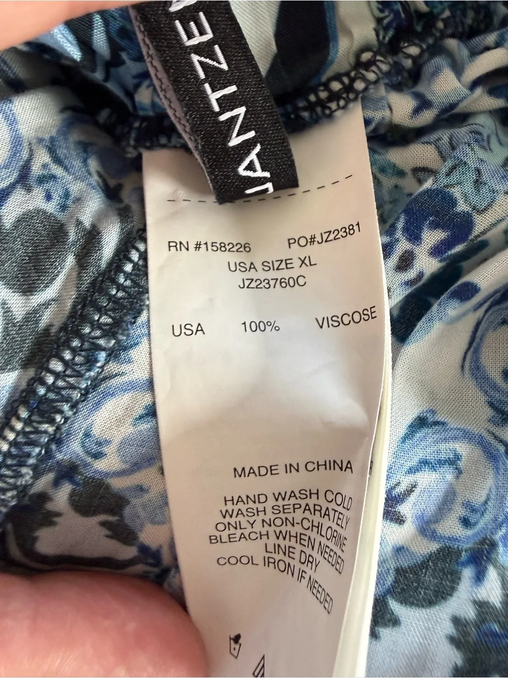 Jantzen Blue Floral Tile Print Casual Resort Shorts - NWOT XL
